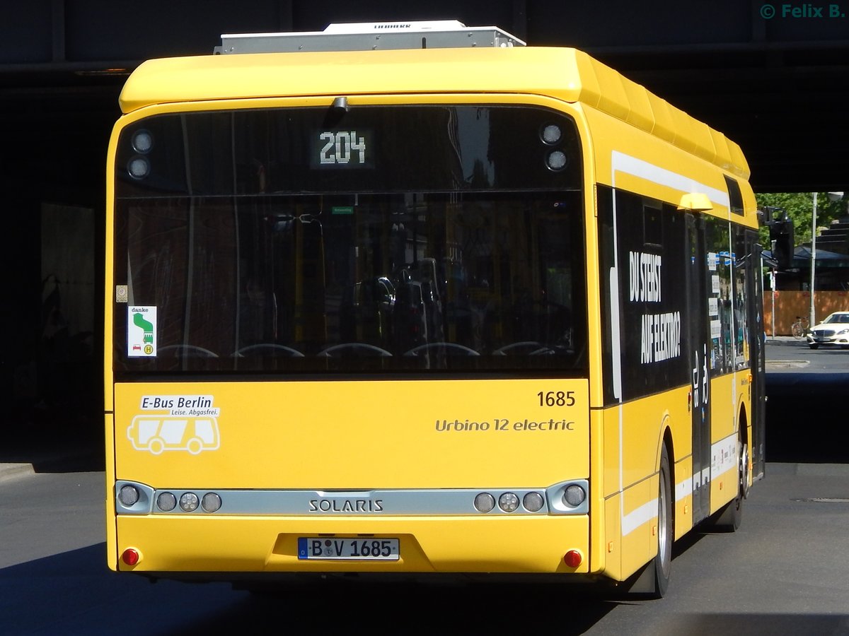 Solaris Urbino 12 electric der BVG in Berlin.