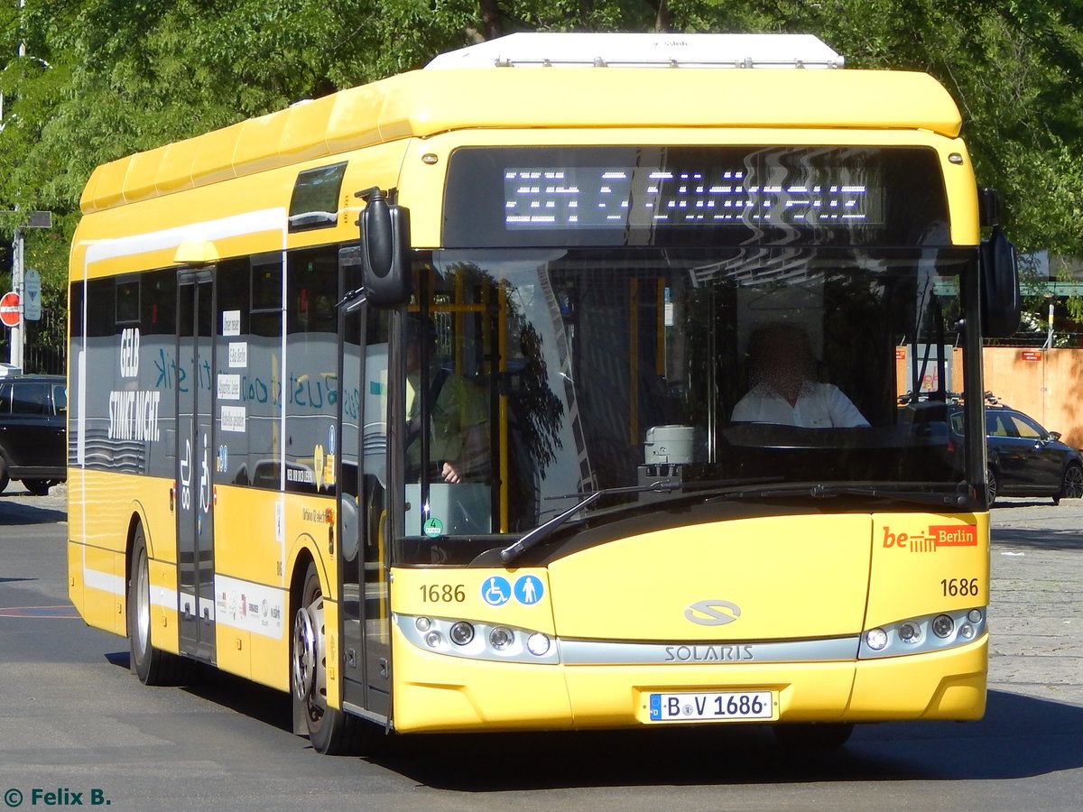 Solaris Urbino 12 electric der BVG in Berlin.