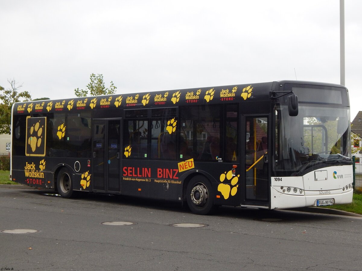 Solaris Urbino 12 der VVR in Sassnitz. 