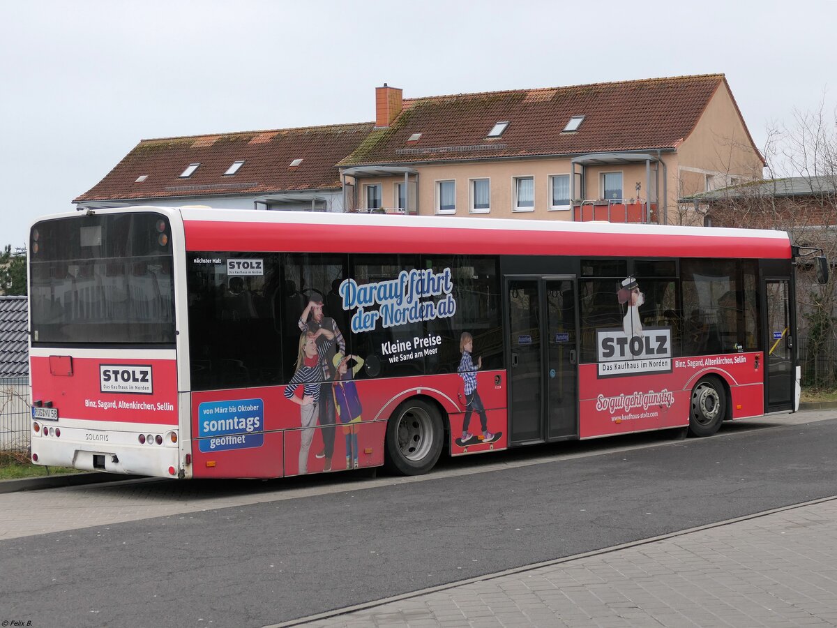 Solaris Urbino 12 der VVR in Sassnitz.