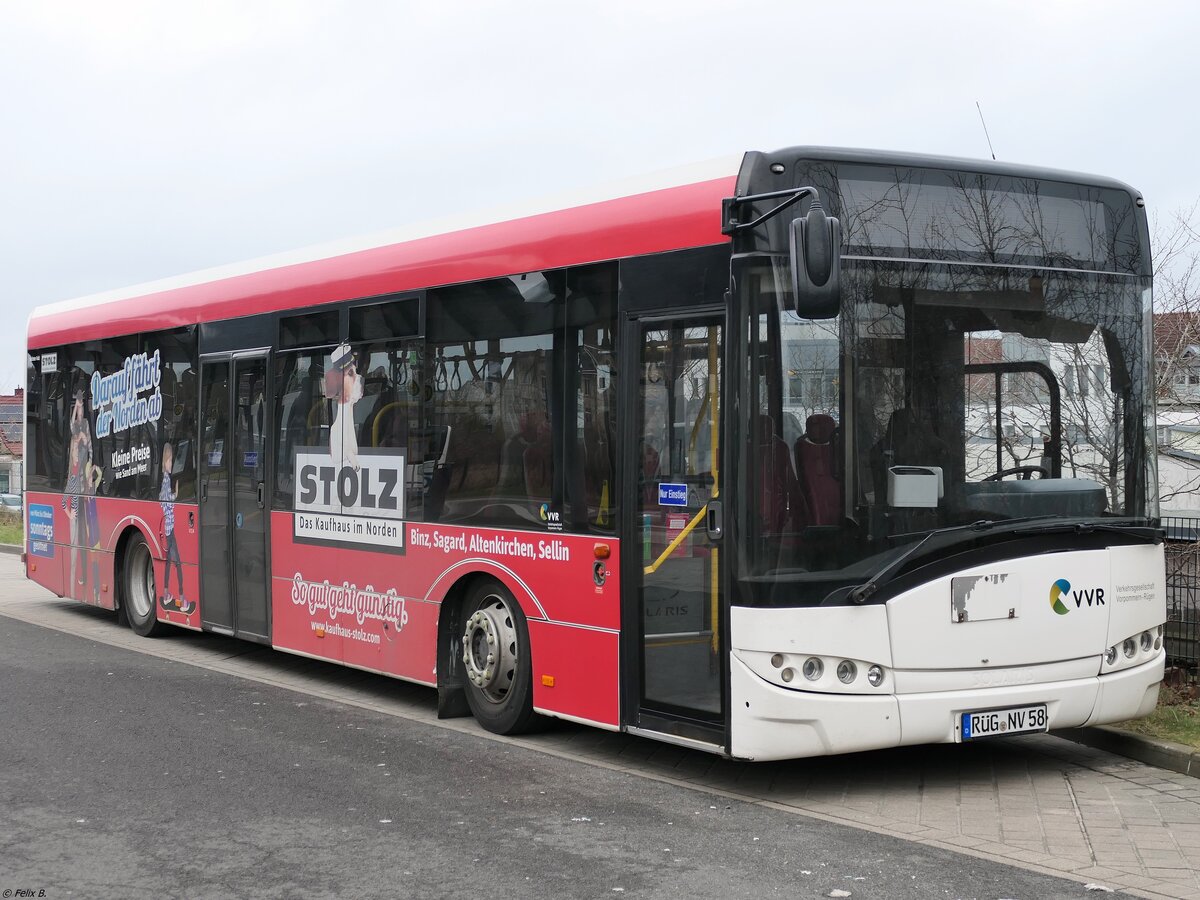 Solaris Urbino 12 der VVR in Sassnitz.