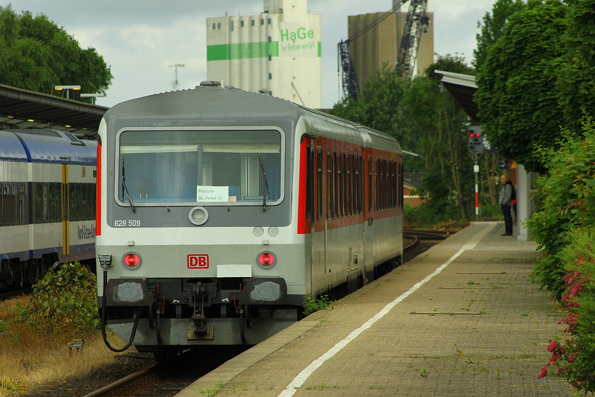 SSP 0628/0928 509 eingesetzt als RB 64 Husum - St.Peter-Ording. Husum 18.06.2016