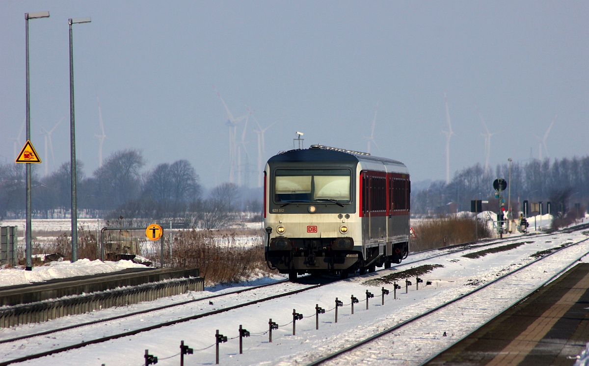 SSP 628/928 512  Kampen  auf dem Weg nach Bredstedt, Langenhorn 05.03.2018