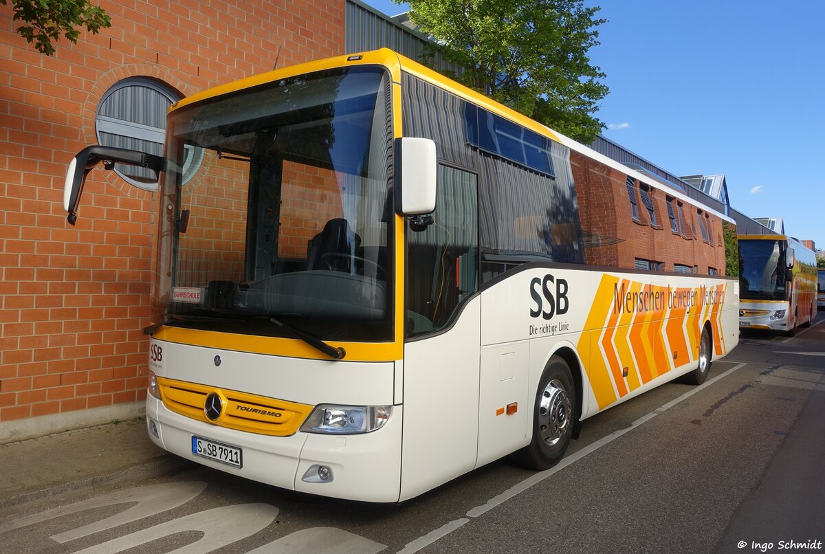 Stuttgarter Straßenbahnen (SSB) | Fahrschule | Nr. 7911 | S-SB 7911 | Mercedes-Benz Tourismo II RH | 27.08.2020 in Stuttgart