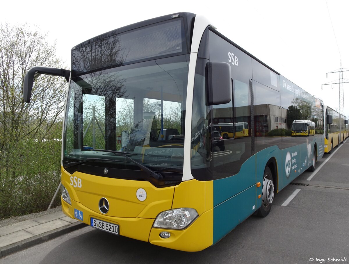 Stuttgarter Straßenbahnen (SSB) | Nr. 5210 | S-SB 5210 | Mercedes-Benz Citaro 2 | 12.04.2018 in Stuttgart