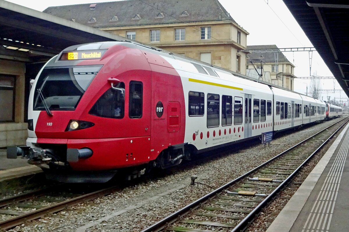 TPF 193 steht am 1 Jänner 2020 in Neuchatel.