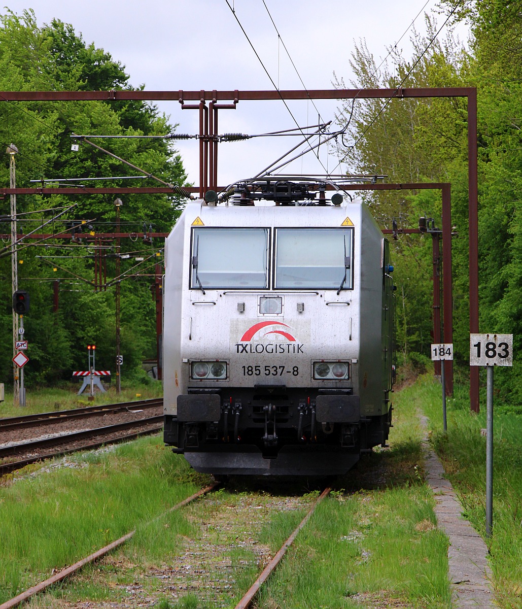 TXLA 185 537-8 abgestellt in Pattburg/DK. 13.05.2022