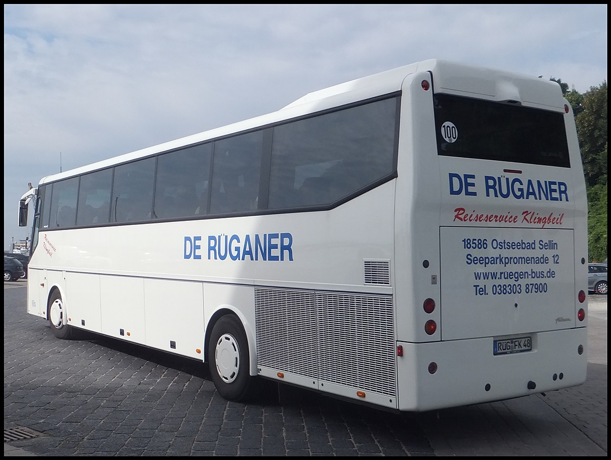 VDL Bova Futura von De R�ganer aus Deutschland im Stadthafen Sassnitz.