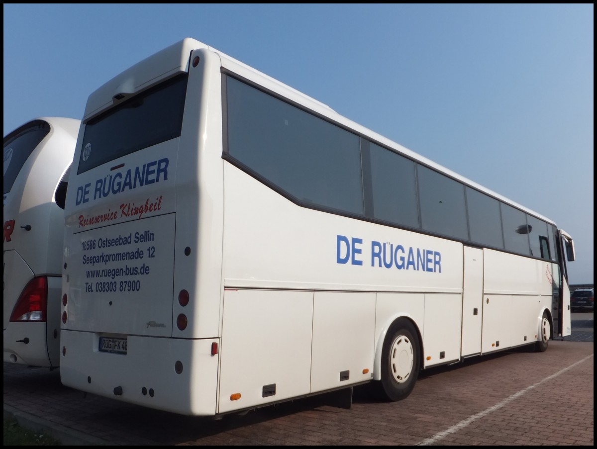 VDL Bova Futura von De R�ganer aus Deutschland im Stadthafen Sassnitz.
