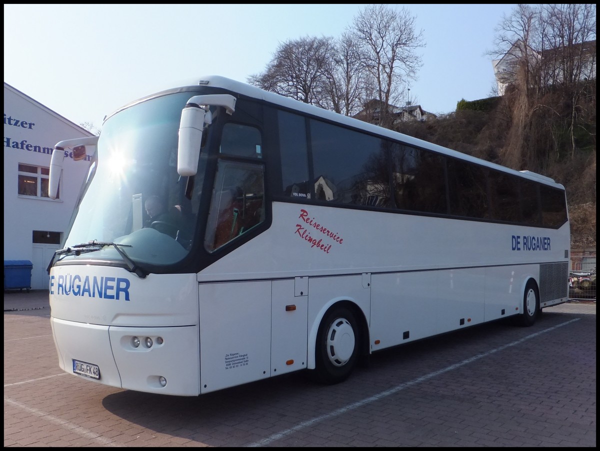 VDL Bova Futura von De R�ganer aus Deutschland im Stadthafen Sassnitz. 