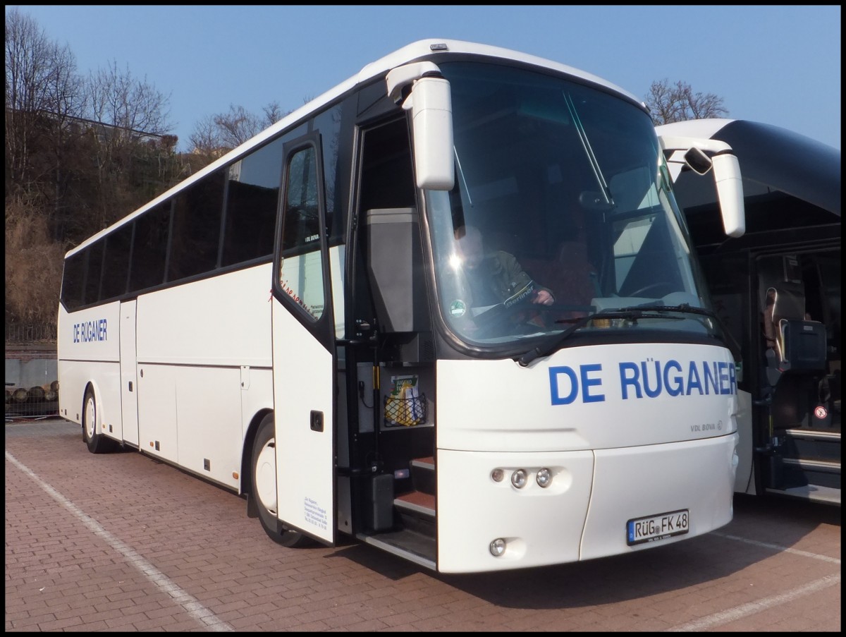 VDL Bova Futura von De R�ganer aus Deutschland im Stadthafen Sassnitz.