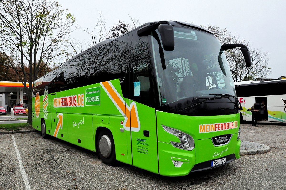 VDL Futura von Gr�ner Omnibusse (MEINFERNBUS.de) Flix Bus aus der BRD in Krems gesehen.