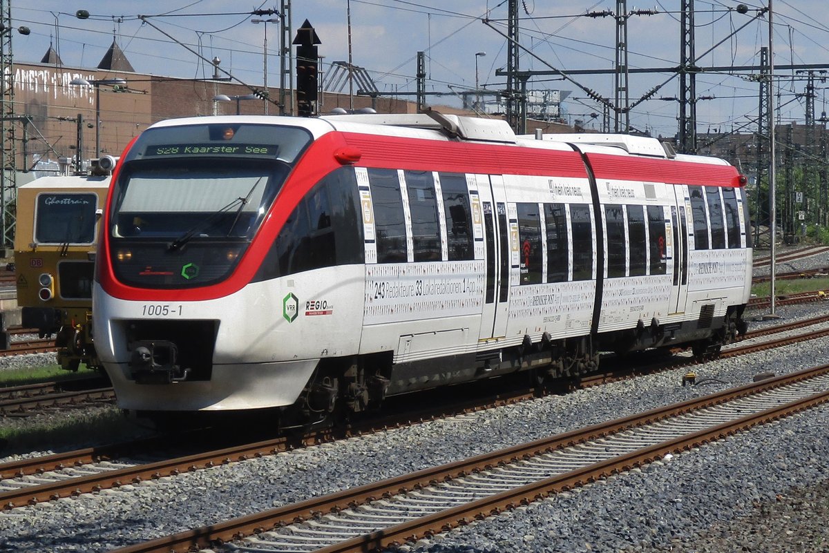 VolmetalBahn 1005 trefft am 22 Mai 2017 in Düsseldorf Hbf ein.