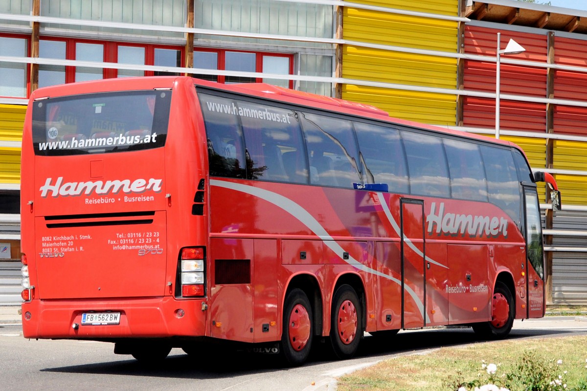 VOLVO 9700 von HAMMER Busreisen/Reiseb�ro aus �sterreich,Juli 2013 in Krems unterwegs.