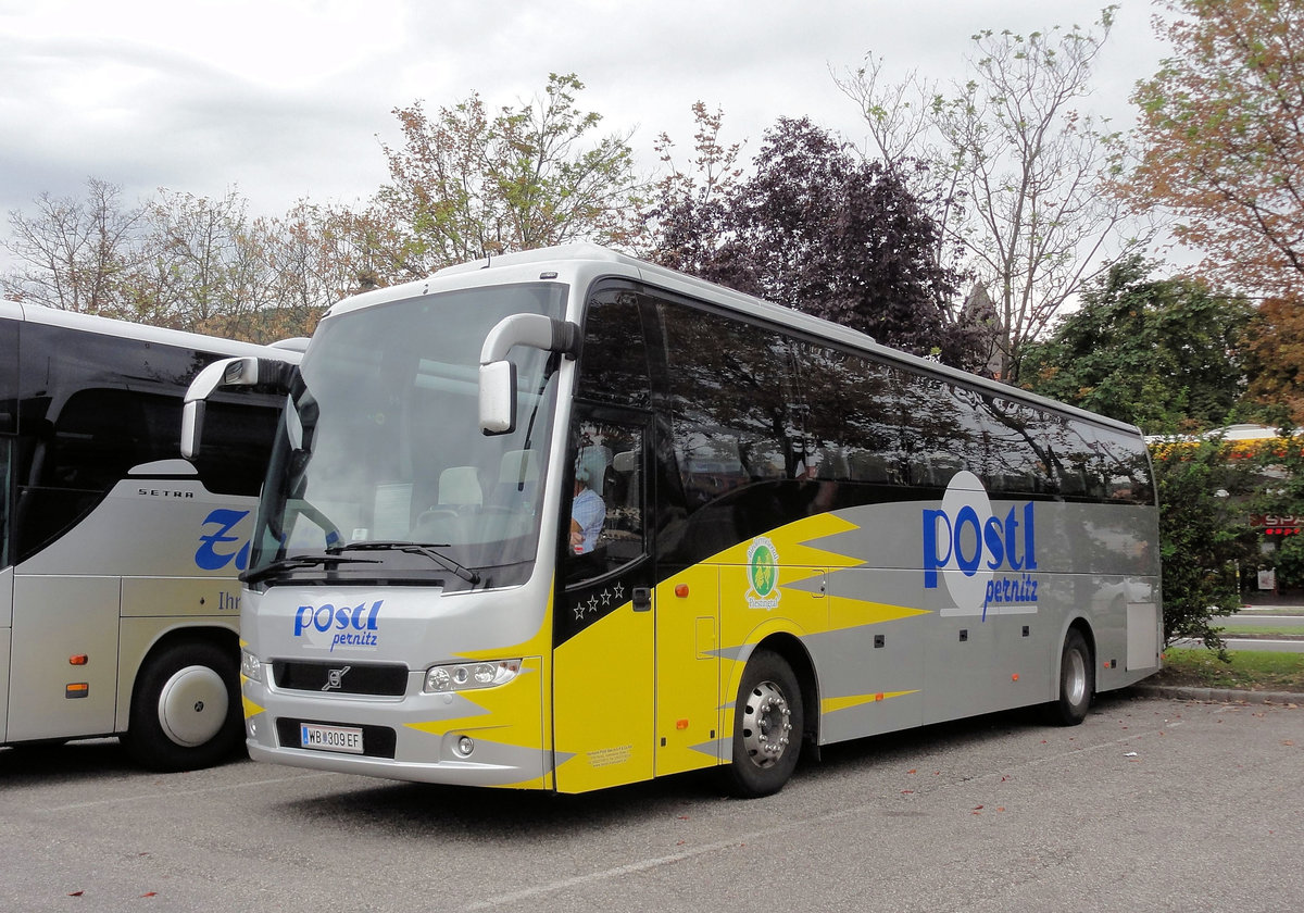 Volvo 9700 von Postl Reisen aus Niedersterreich in Krems gesehen.