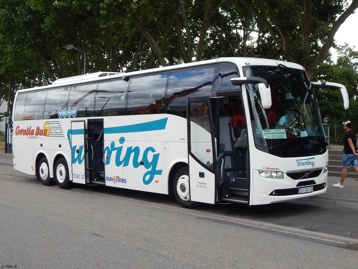 Volvo 9700 von Touring/Croatia Bus  aus Bosnien-Herzegowina in Karlsruhe.