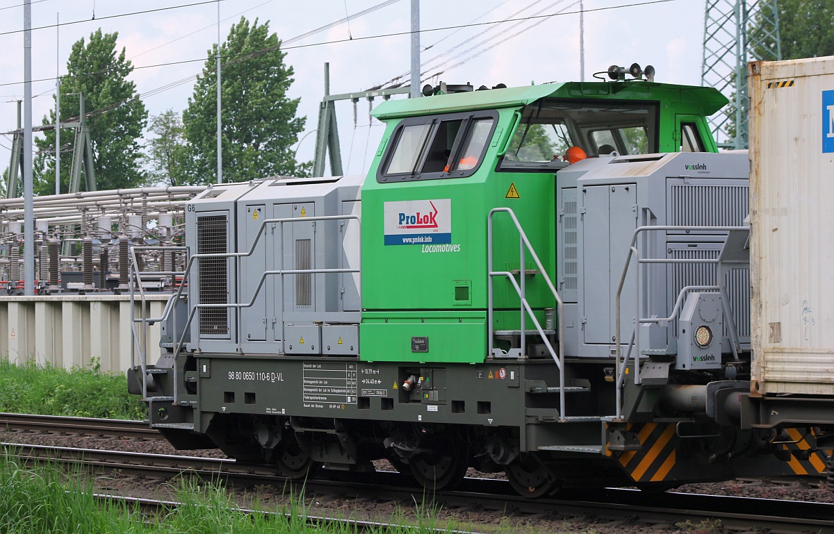 Vossloh/ProLok 650 110-6(REV/VTLT/29.06.12) Am Umspannwerk 12.05.2018