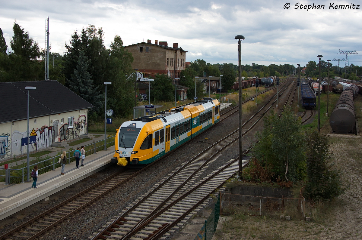 VT 646.043 (646 043-9) ODEG - Ostdeutsche Eisenbahn GmbH als RB51 (RB 68864) von Brandenburg Hbf nach Rathenow in Brandenburg Altstadt. 10.09.2013