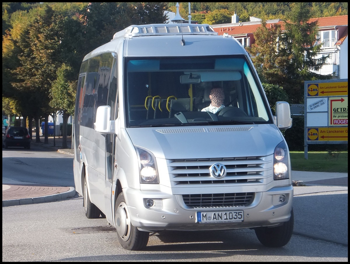 VW Crafter Vorfhrwagen der RPNV in Sassnitz.