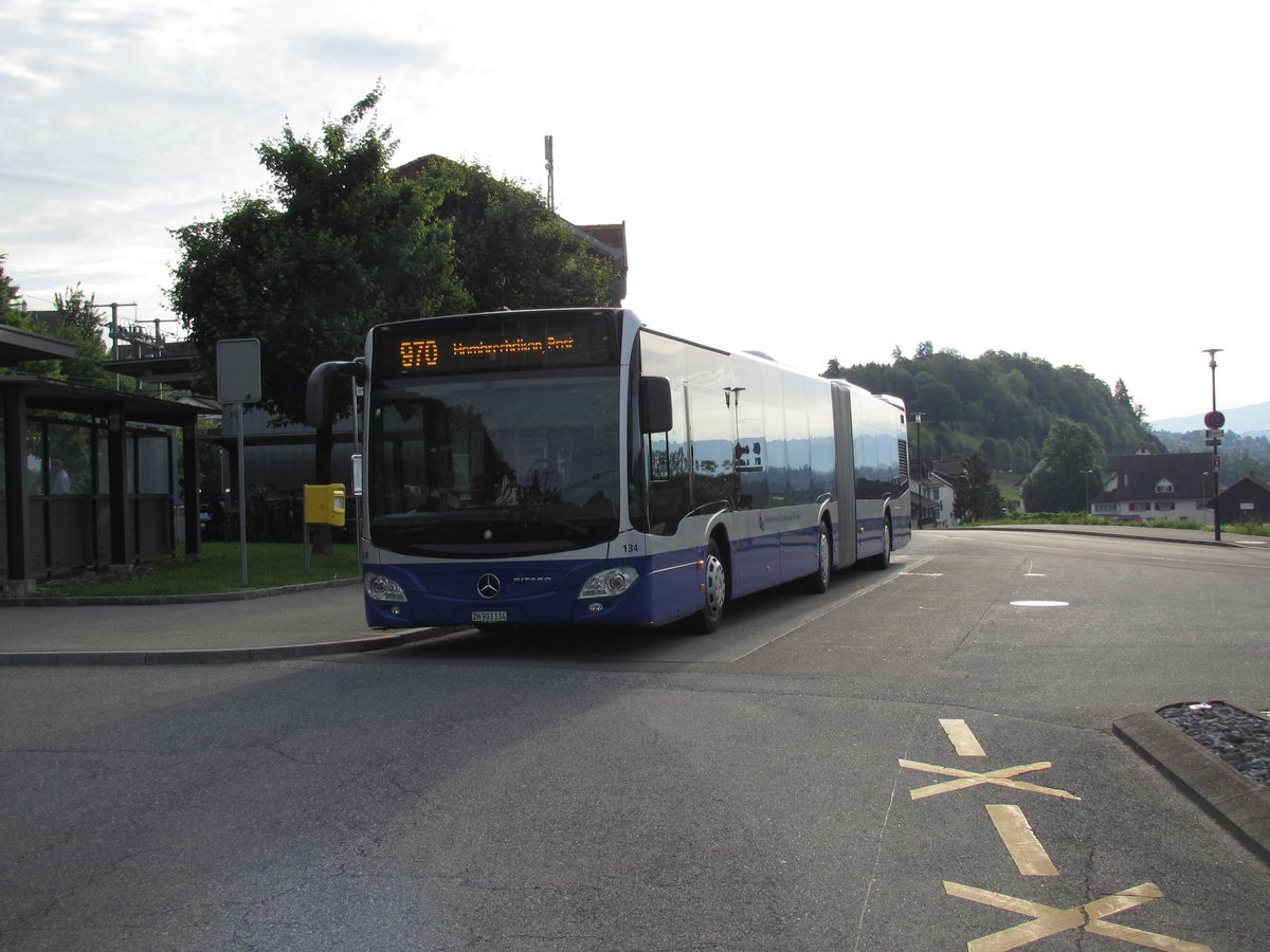 VZO-Mercedes Citaro Nr.134 (Baujahr 2016) am Bahnhof Feldbach am 23.5.17