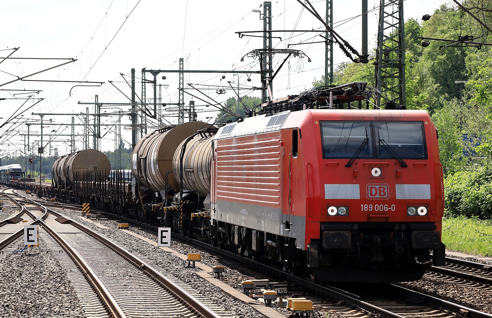 DB 189 006-0 REV/EOB 9/28.01.22 mit Mischer Ddurchfahrt HH-Harburg 04.05.2024