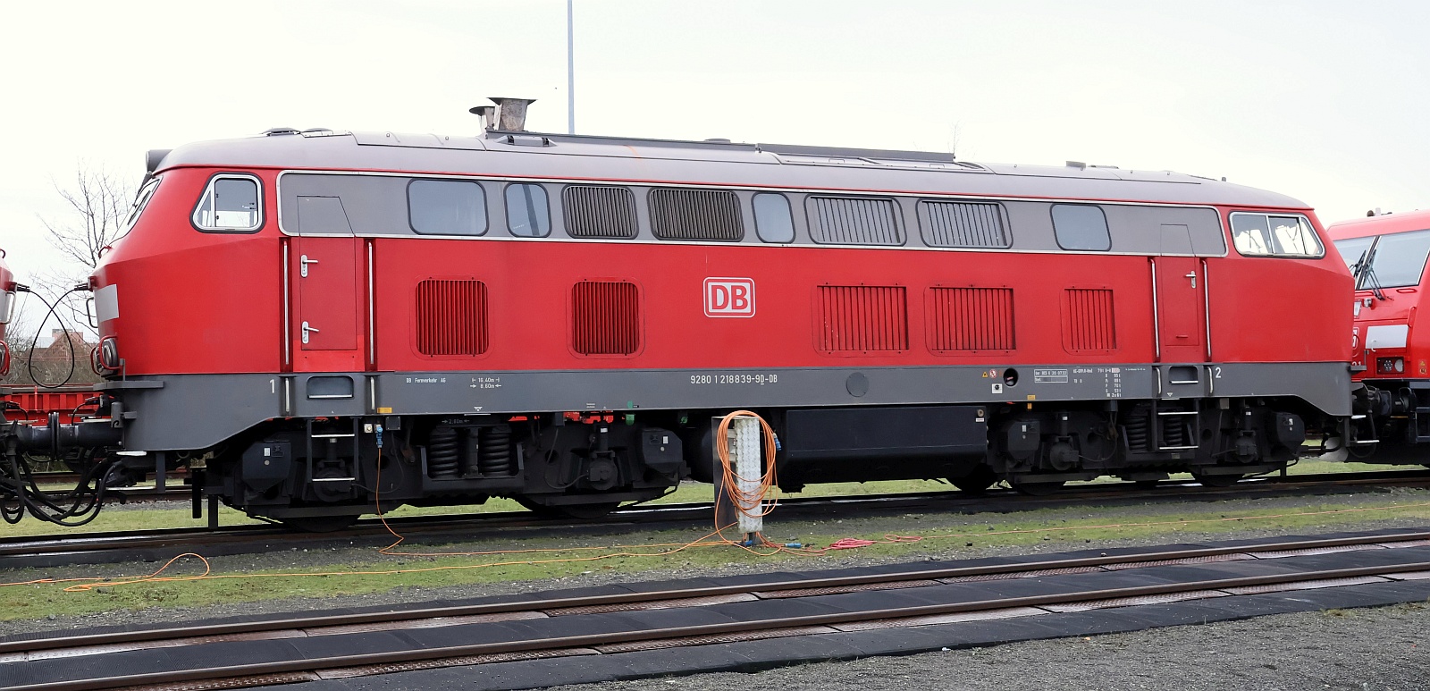 DB 218 839-9 (ex 218 317-6) REV/BCS X/20.07.22. Niebüll 30.01.2025