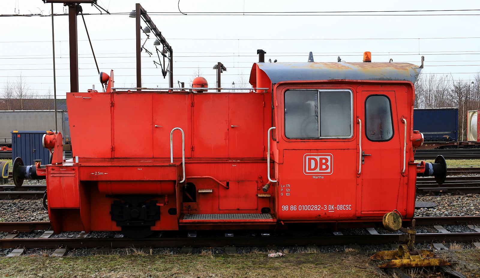 DBCSC 282 oder 98 86 0100 282-3 DK-DBCSC  Martha  , Frichs Aarhus 1968 Byggenr 1041 Pattburg/DK 15.12.2023