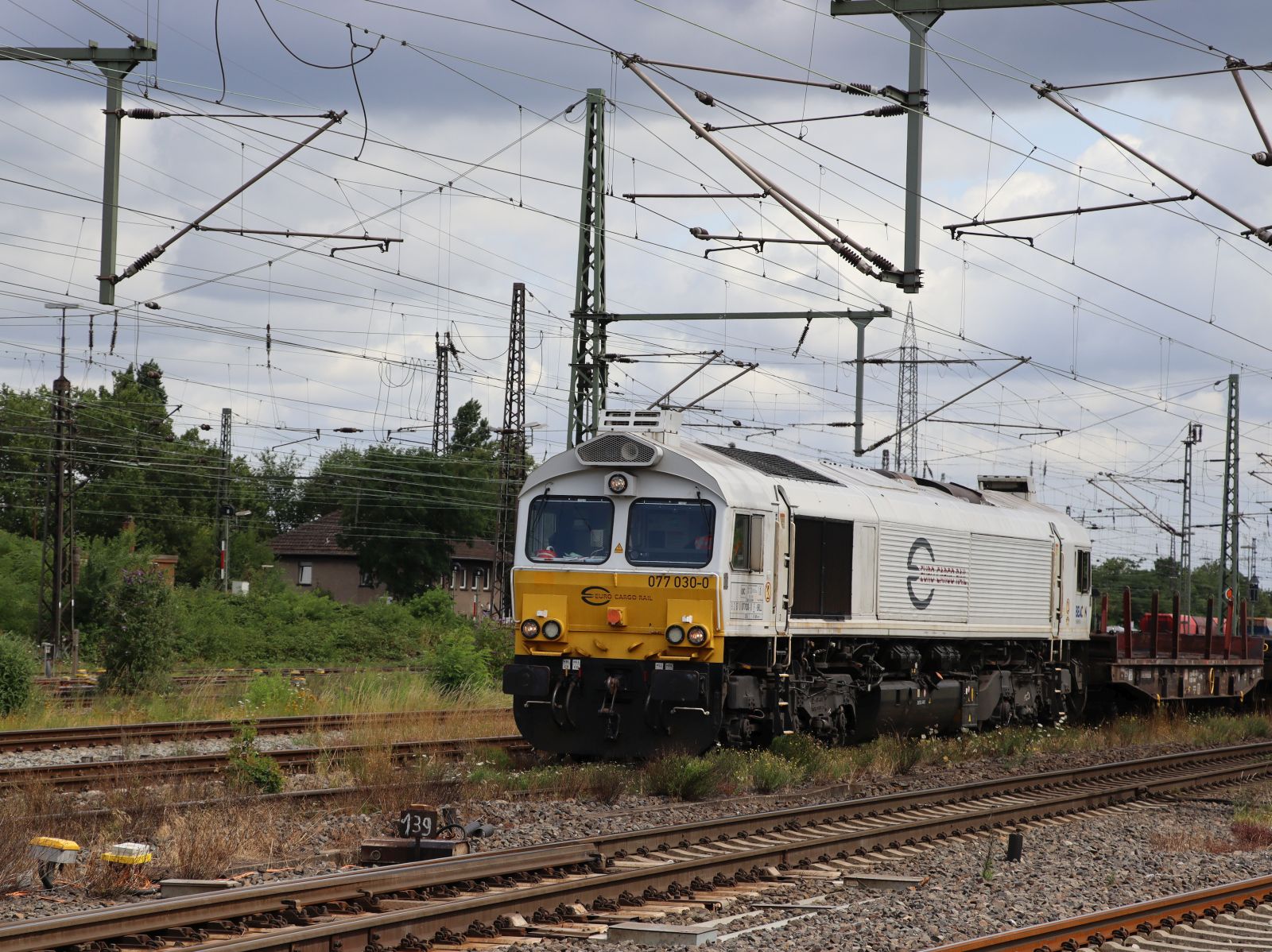 ECR (Euro Cargo Rail) Diesellokomotive 077 030-0 G�terbahnhof Oberhausen West 23-07-2026.

ECR (Euro Cargo Rail) diesellocomotief 077 030-0 goederenstation Oberhausen West 23-07-2026.