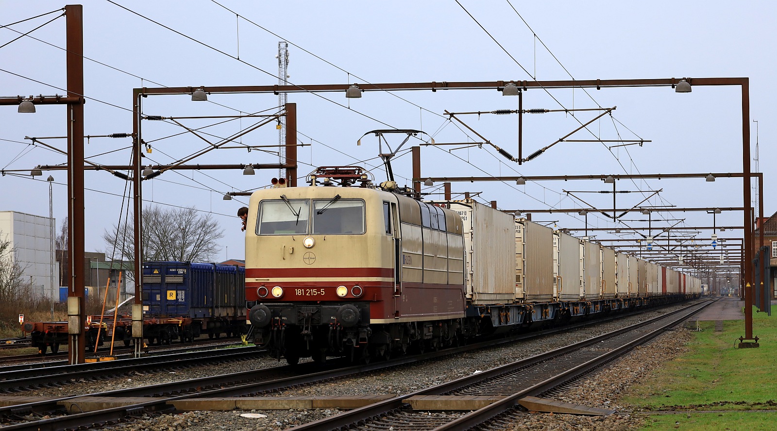 SEL 181 215-5  Holstein  mit KLV Ausfahrt Pattburg/DK 15.12.2023