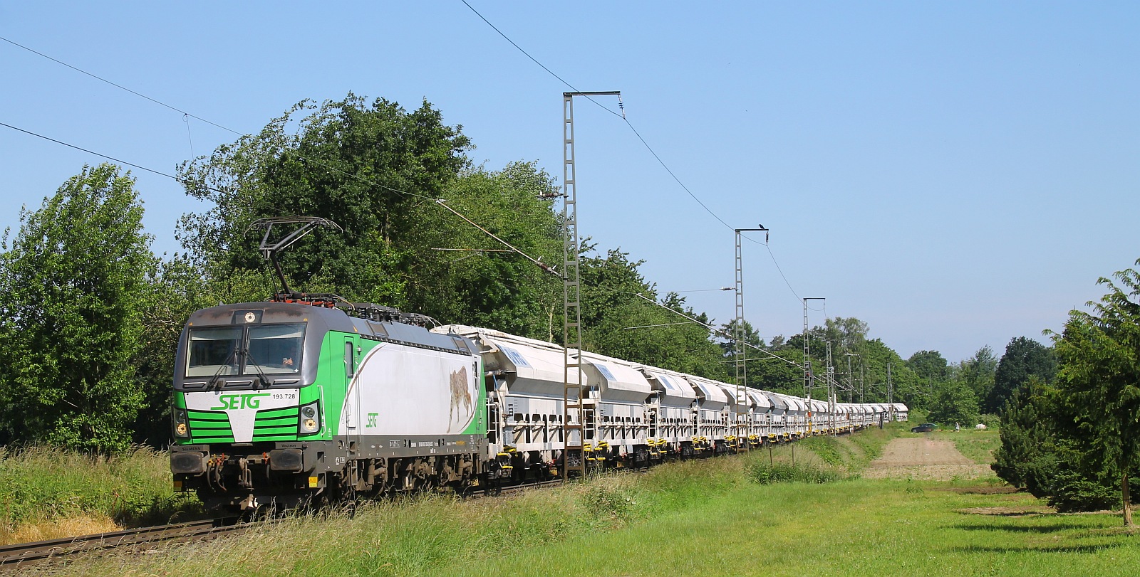 SETG 193 728-3, REV/MMAL/26.06.18, mit GATX Ganzzug, Baumschule bei Kaldenkirchen 08.06.2024 