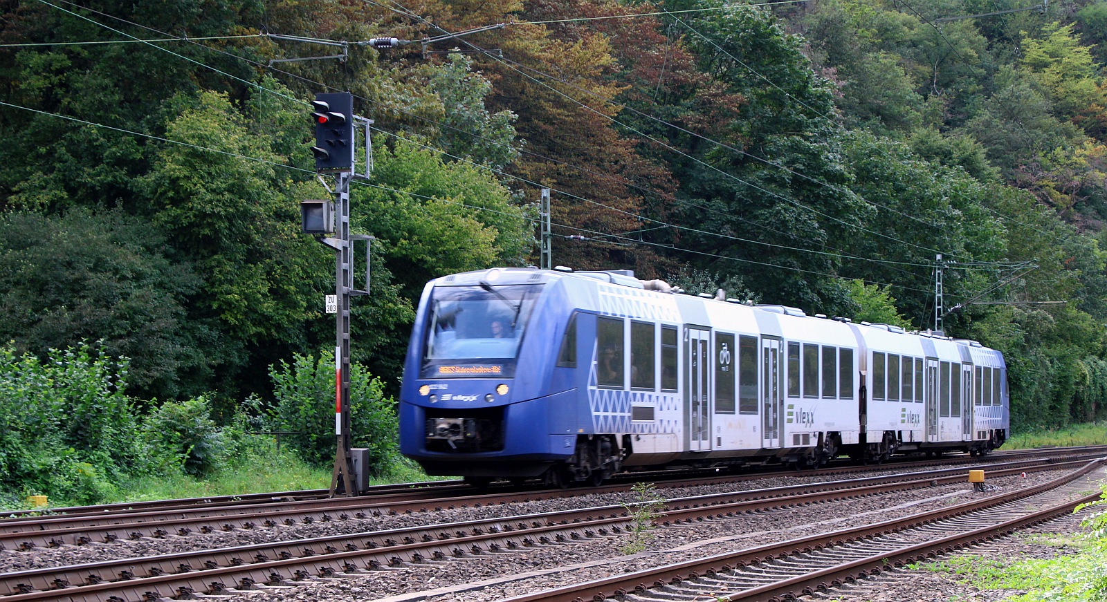 vlexx 622 442/942 am Rhein unterwegs bei Boppard. 13.09.2023