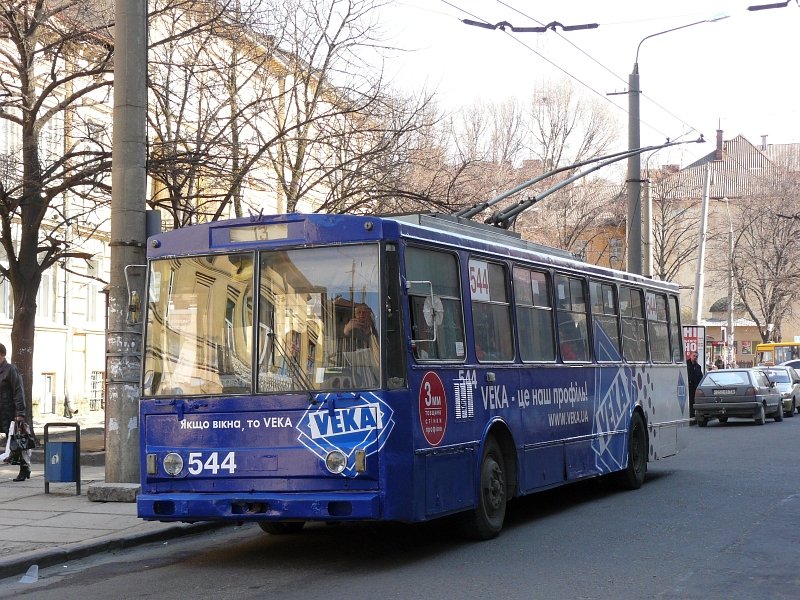 Skoda O-Bus fotografiert in Lviv am 28-03-2008.
