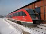 642 185 abgestellt am 04.Dezember 2010 im Bh Rostock.