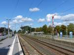 Bahnhof Leschede Gleis 2 und 3 am 13-09-2018.