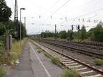 Bahnsteig Haltepunkt Duisburg Entenfang. Am Entenfang, M�lheim an der Ruhr 18-08-2022. 

Perron halte Duisburg Entenfang. Am Entenfang, M�lheim an der Ruhr 18-08-2022.

