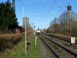 Bahnhof Empel-Rees mit Railpool Lokomotive 186 110-3, Rees 12-03-2020.