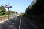 Bahnsteig Gleis 2 und 4 Bahnhof Empel-Rees 02-09-2021.