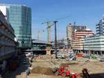 Bauarbeiten Stationsplein, Utrecht Centraal Station 24-03-2017.