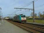 NMBS Traxx Lok 2828 Antwerpen Noorderdokken, Belgien 31-10-2014.
