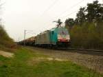 NMBS Lok 2829 mit Güterzugbei Gemmenich, Belgien 04-04-2014.
