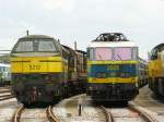NMBS locomotieven 5212 en 2025 haven Antwerpen 22-06-2012.