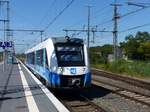 Bentheimer Eisenbahn Alstom Coradia LINT 41/H Dieseltriebzug VT 114 Gleis 3 Bad Bentheim 23-07-2019.