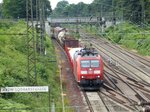 DB Schenker Lok 185 063-5 mit Gterzug Forsthausweg, Duisburg 08-07-2016.