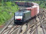 MRCE (Mitsui Rail Capital Europe) Lok E 189 459-1 Abzweig Lotharstrasse, Forsthausweg, Duisburg 08-07-2016.