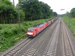 DB Schenker Lok 189 041-7 mit Schwesterlok Abzweig Lotharstrasse / Forsthausweg, Duisburg 08-07-2016.