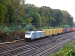 Rurtalbahn Lok 186 422-2 Abzweig Lotharstrasse, Forsthausweg, Duisburg 20-10-2016.