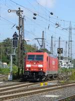 DB Schenker Lok 185 289- 6 mit Aufschrift  RAILION  Rangierbahnhof Oberhausen West 12-09-2014.