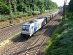 Transpetrol / Railpool Lok 185 696-2  Novelis  Abzweig Lotharstrasse, Aktienweg, Duisburg 13-07-2017.
