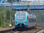 Keolis Eurobahn Stadler FLIRT 3 Triebzug ET 4.04 Gleis 4 Salzbergen 17-08-2018.