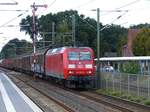 DB Cargo Lok 145 022-0 Gleis 2 Bahnhof Leschede bei Emsbren 13-09-2018.